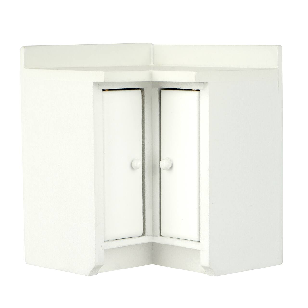 Miniature White Kitchen Corner Cabinet by Make Market®